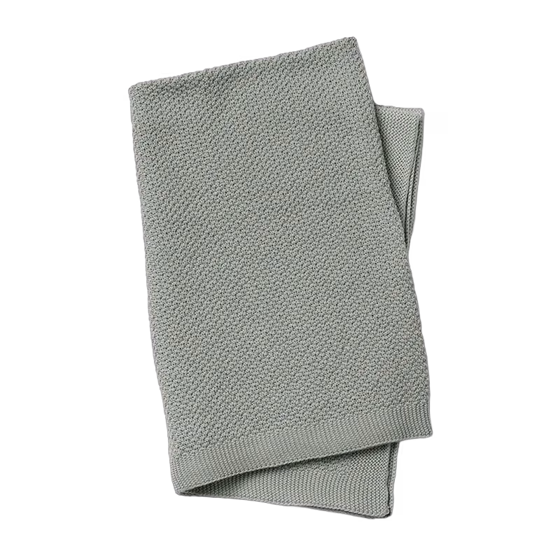 Elodie Details mosstickad filt, mineral green