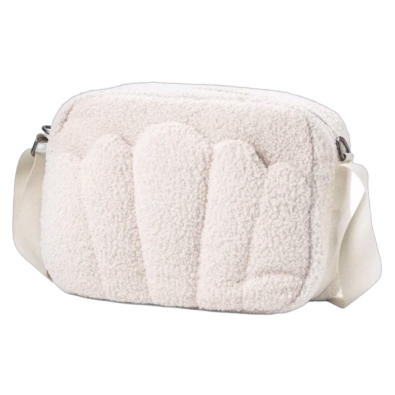 Elodie Details skötväska crossbody, white bouclé