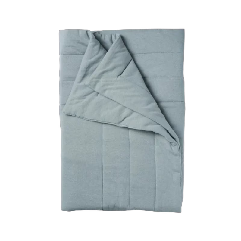 Elodie Quiltad Filt (Pebble Green)