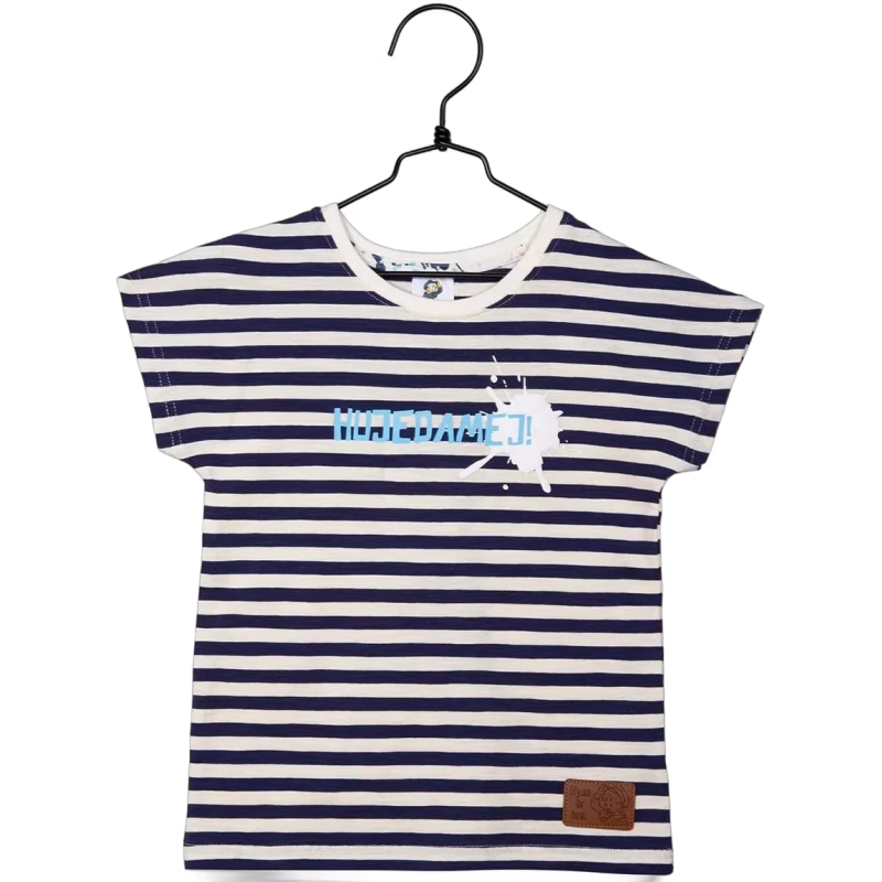 Emil i Lönneberga Hujedamej T-shirt, Blue/White, 92