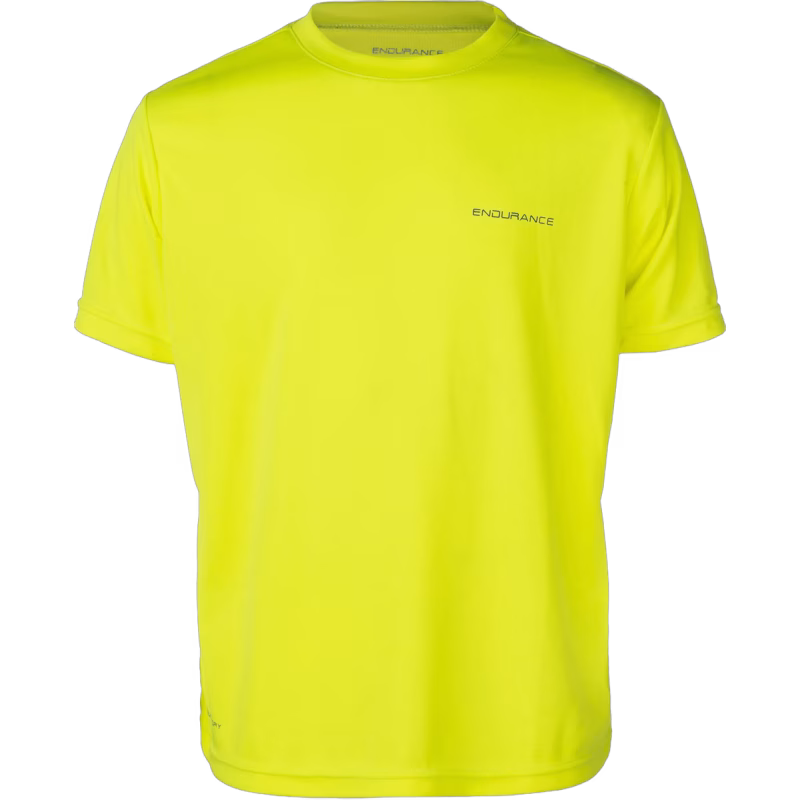 Endurance Vernon Performance T-Shirt, Safety Yellow 12 år