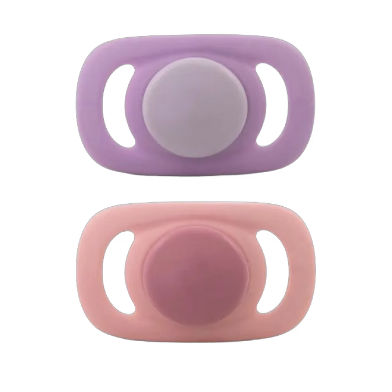 Esska Chilla Napp Silikon 2-pack 4-36 mån (Lila/Rosa)