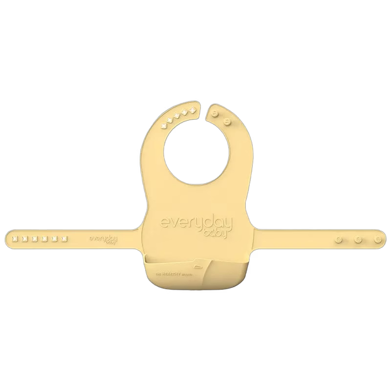 Everyday Baby haklapp i silikon, soft yellow