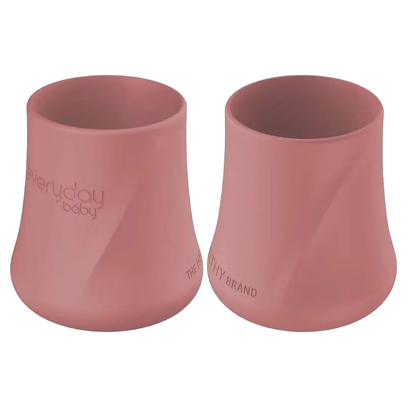 Everyday Baby silikonmugg 2-p, nature red