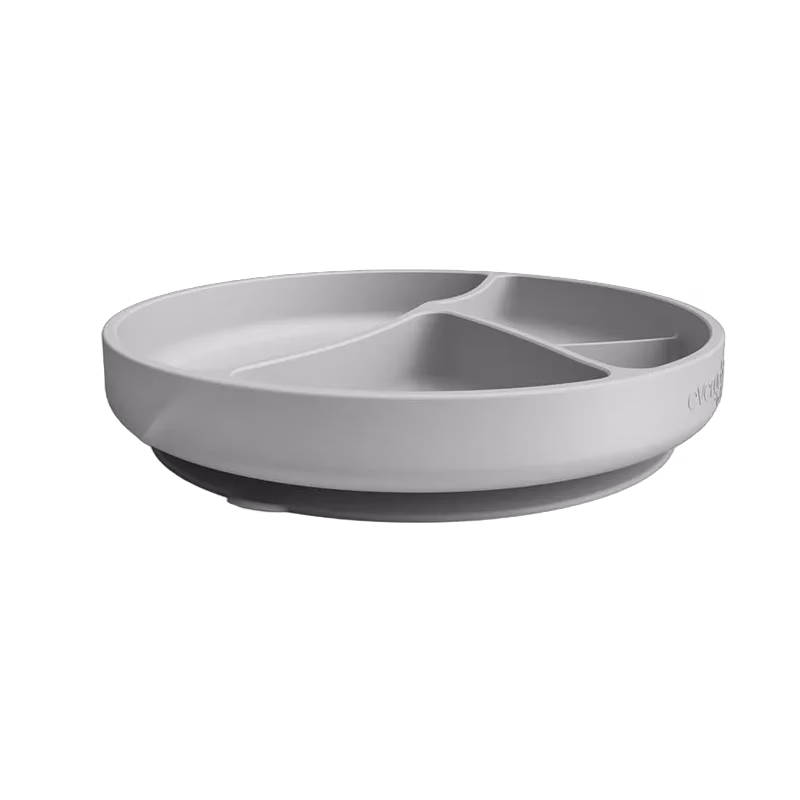 Everyday Baby silikontallrik med sugfunktion, quiet grey