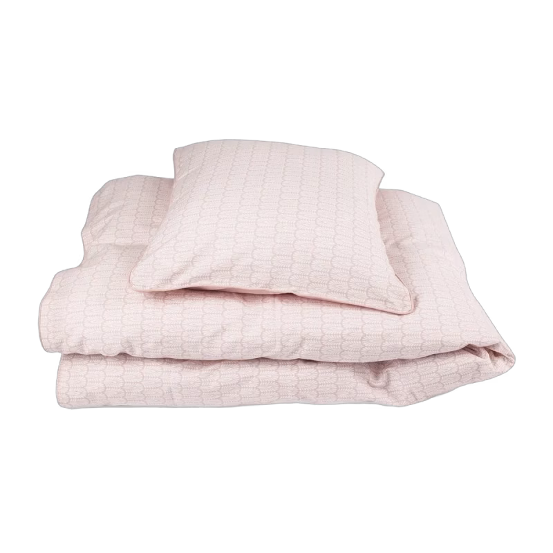 Filibabba Bäddset Vagn/Vagga 70x80 cm Indian/Dusty Rose