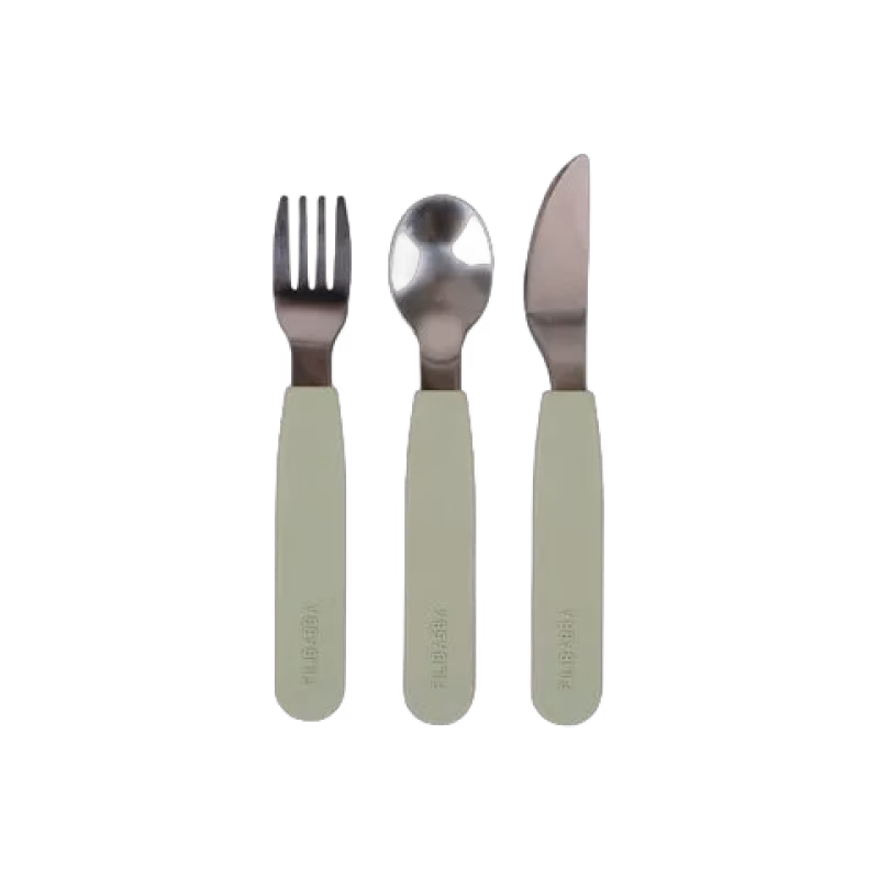 Filibabba Bestick Silikon Grön