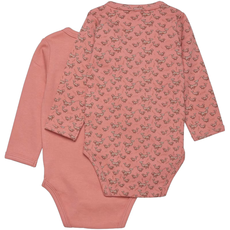 Fixoni Bodys 2-pack, Rose Dawn, 68, Bebiskläder