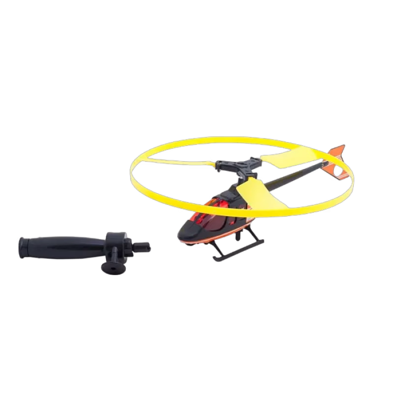 Flygande helikopter med dragsnöre