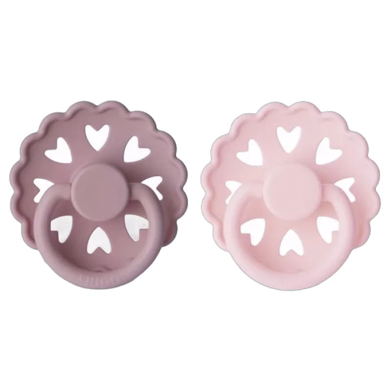 FRIGG Fairytale Silikonnapp 2-pack Size 2 (The Little Mermaid/The Snow Queen)