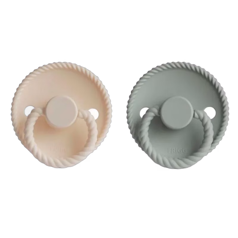 FRIGG Rope Silikonnapp 2-pack Size 2 (Cream/Sage)