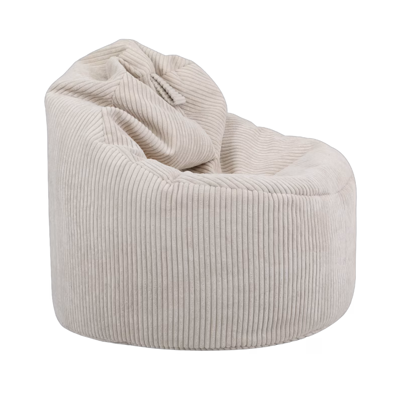Furini Yoko Saccosäck Sammet, Ljusbeige