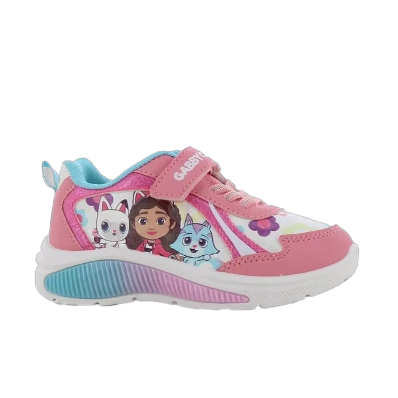 Gabby's Dollhouse Blinkande Sneakers, Fuchsia/White, 30