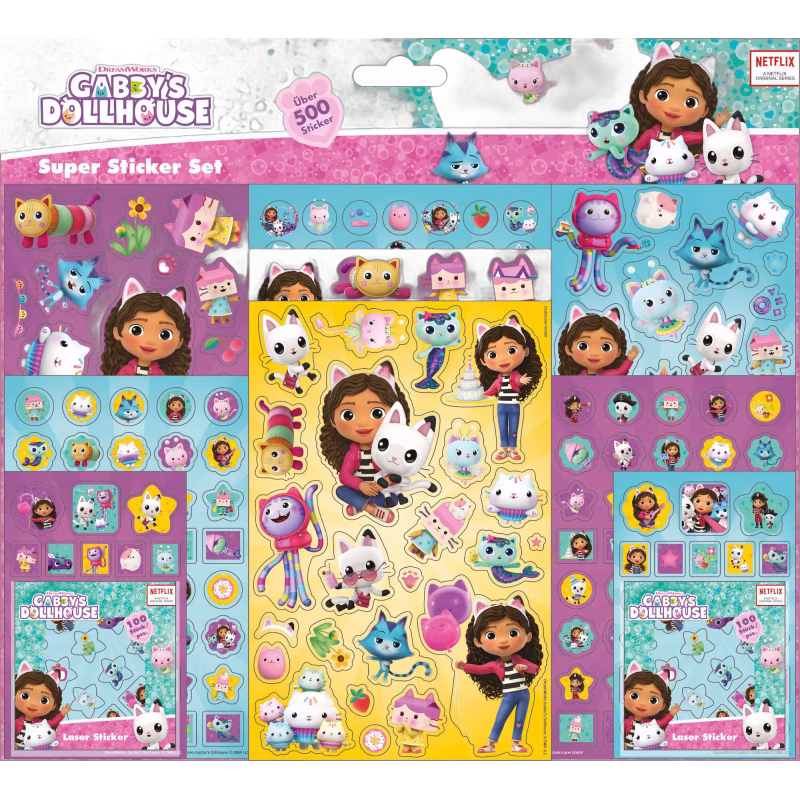 Gabby's Dollhouse Mega Set Klistermärken