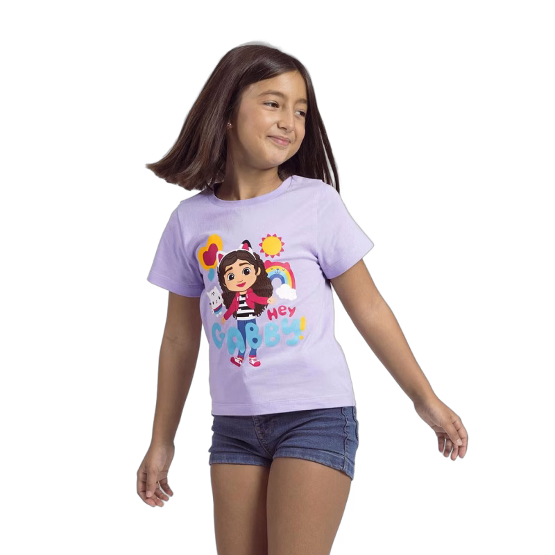 Gabby's Dollhouse T-shirt, Lila, 116-122