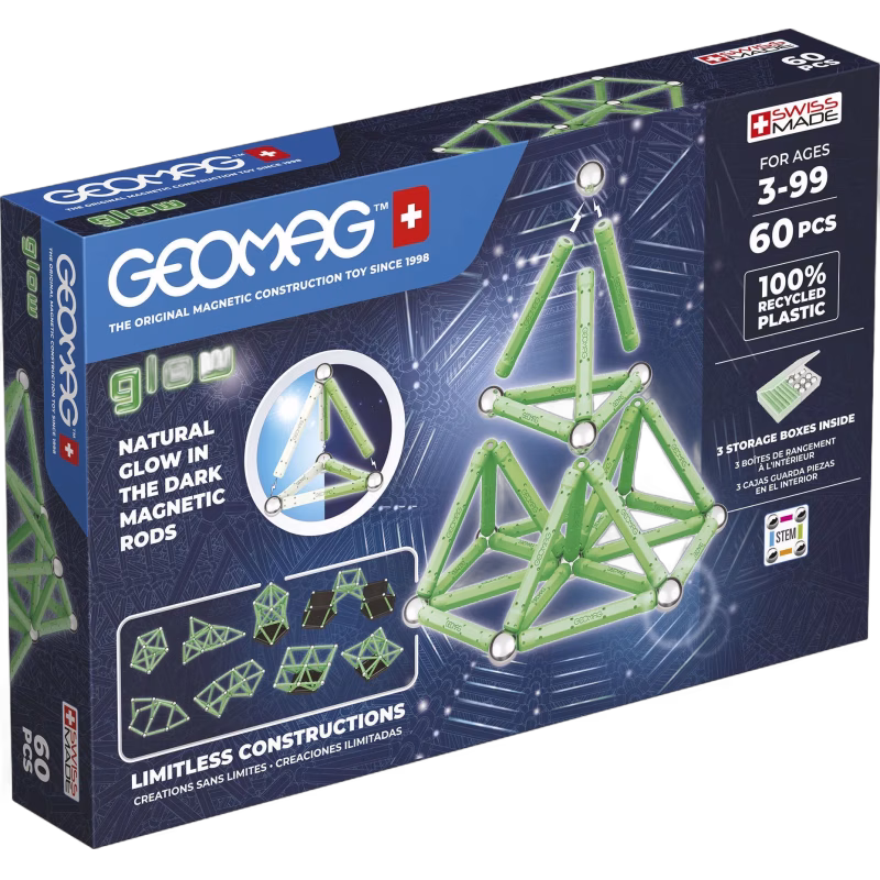 Geomag Glow Byggsats 60 Delar