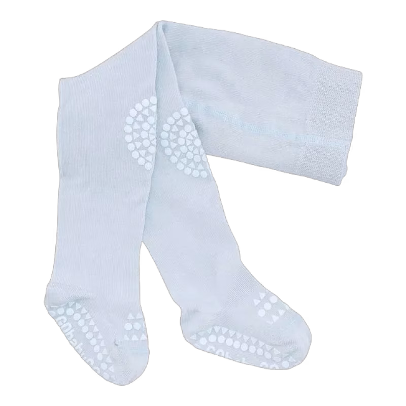 GoBabyGo Kryp Strumpbyxor Bomull Sky Blue