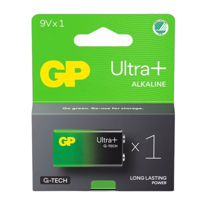GP Ultra Plus 9V-batteri 1-pack