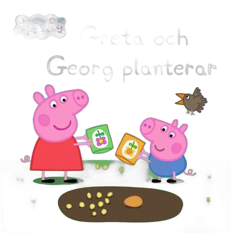 Greta Gris Bok Greta Och Georg Planterar
