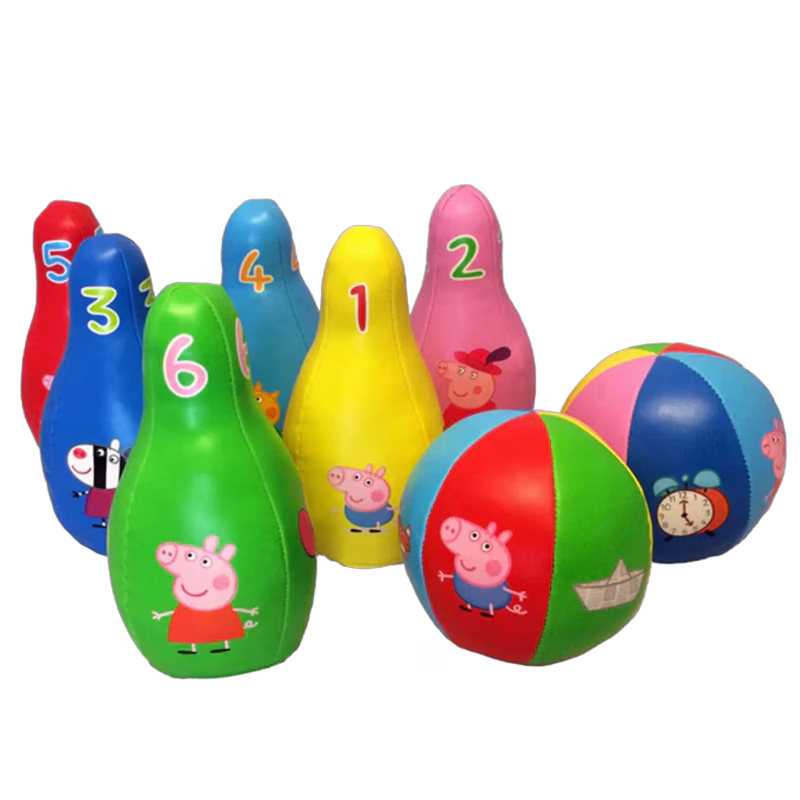 Greta Gris  Mjukt Bowlingset