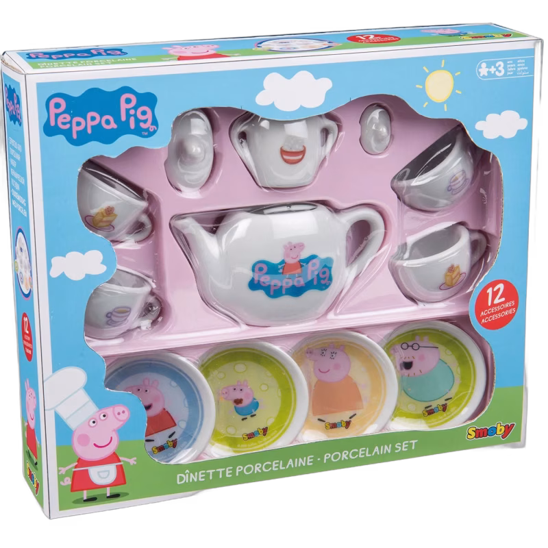 Greta Gris Teset Porslin 12 delar