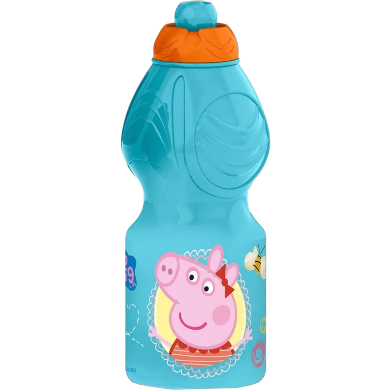 Greta Gris Vattenflaska 400ml, Ljusblå