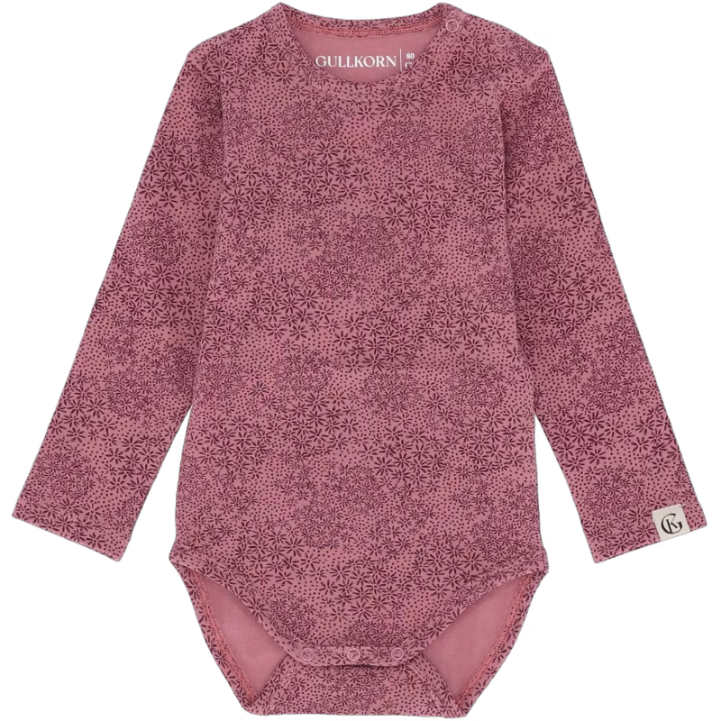 Gullkorn Design Villvette Body, Old Pink, Stl 80, Bebiskläder