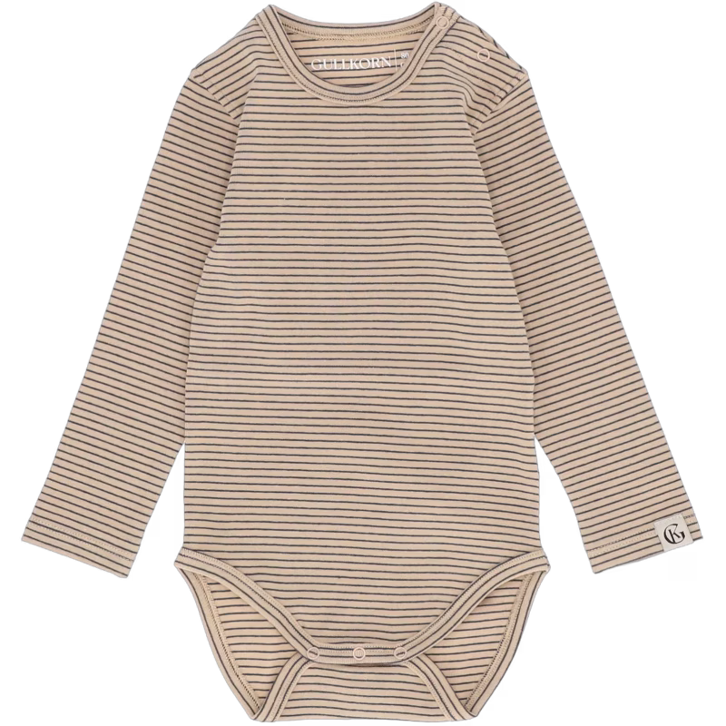 Gullkorn Design Villvette Body, Sand, Stl 62, Bebiskläder
