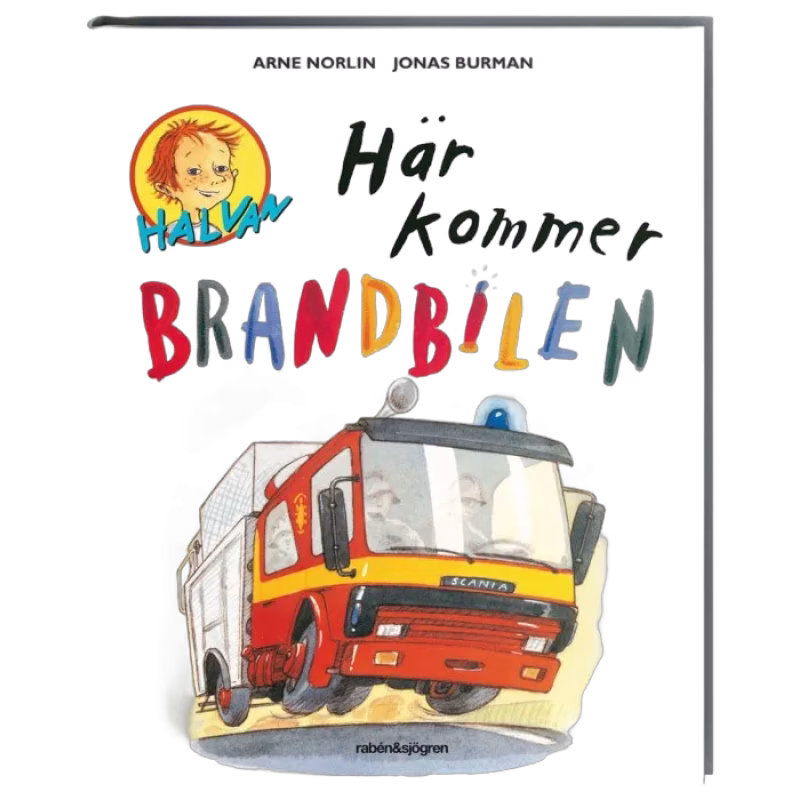 Halvan Här kommer brandbilen