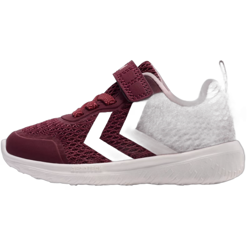 Hummel Actus Recycled Infant Sneakers, Vineyard Wine, 25
