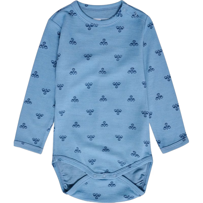 Hummel Bambo Body Ullmix, Blue Shadow, 74, Bebiskläder