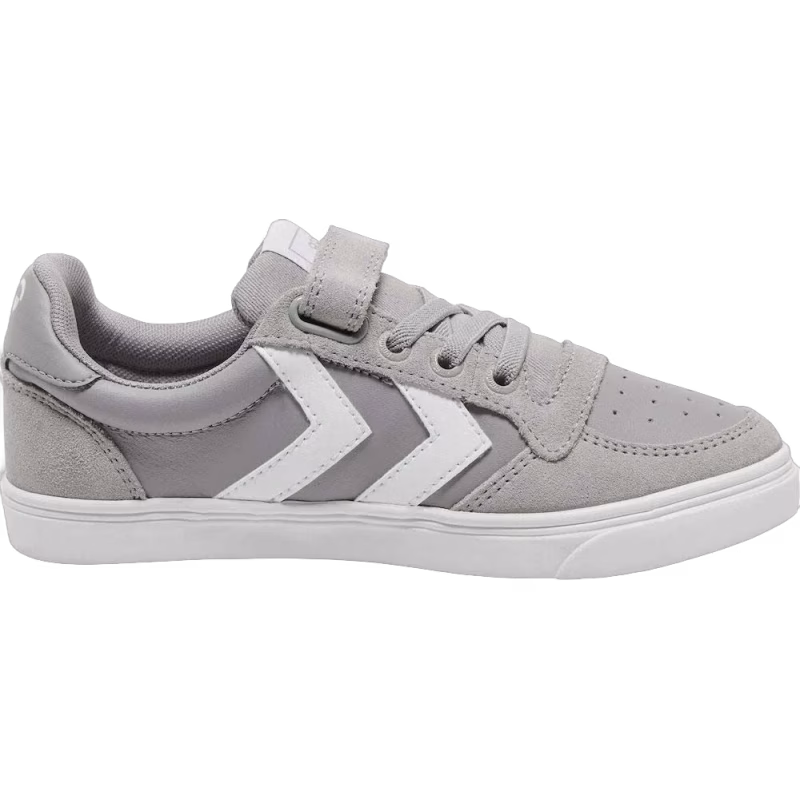 Hummel Slimmer Stadil Leather Low Jr Sneakers, Grey, 29