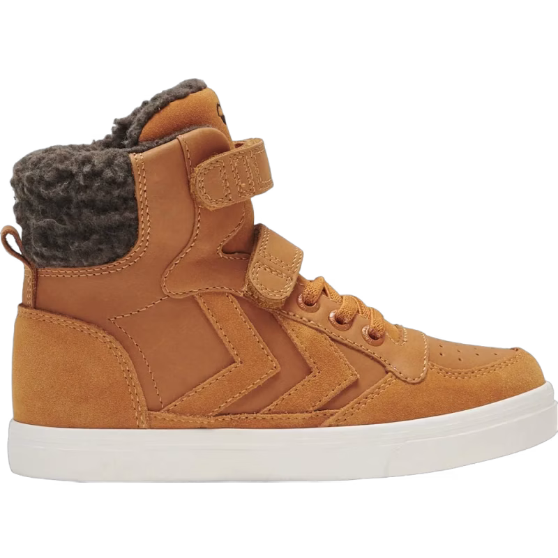 Hummel Stadil Winter High Jr Fodrad Sneakers, Orange, 30