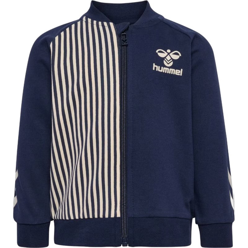 Hummel Stripy Full-Zip Tröja, Black Iris, 92