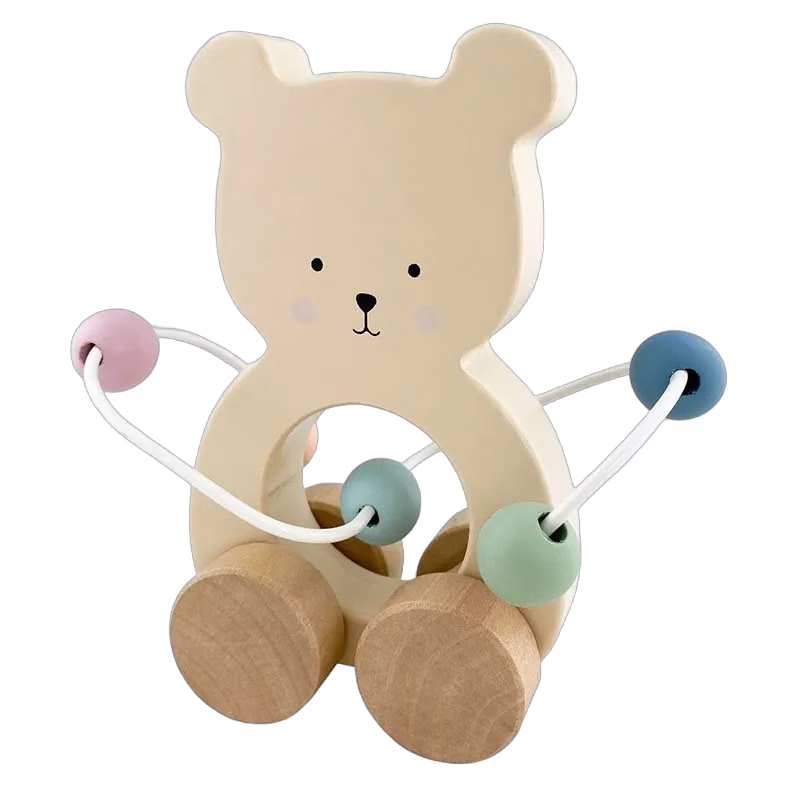 Jabadabado rulldjur teddy med kulram