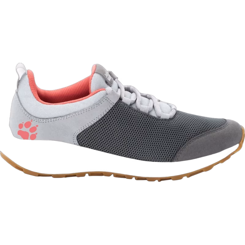 Jack Wolfskin Coogee Low Sneaker, Dark Grey/Rose, 31