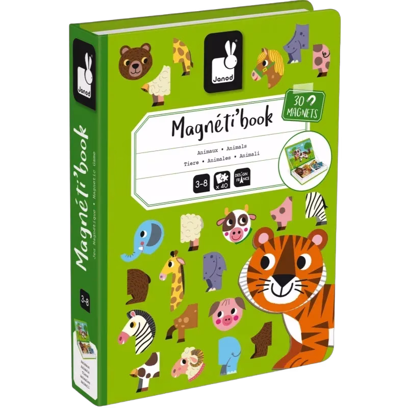 Janod Magneti'Book Djur Magnetset 30 st