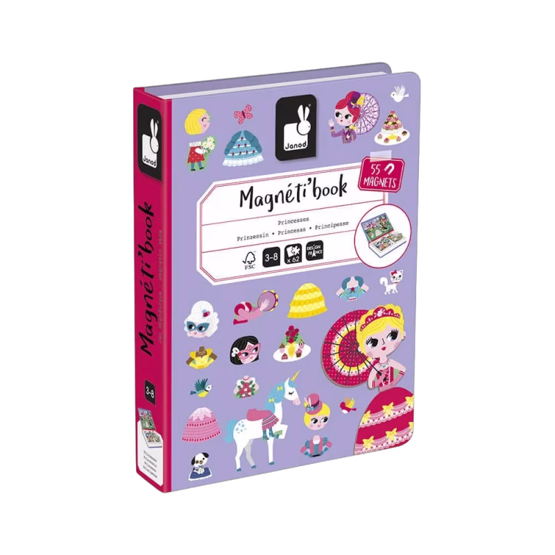 Janod Magneti'Book Princesses Magnetset 55 st