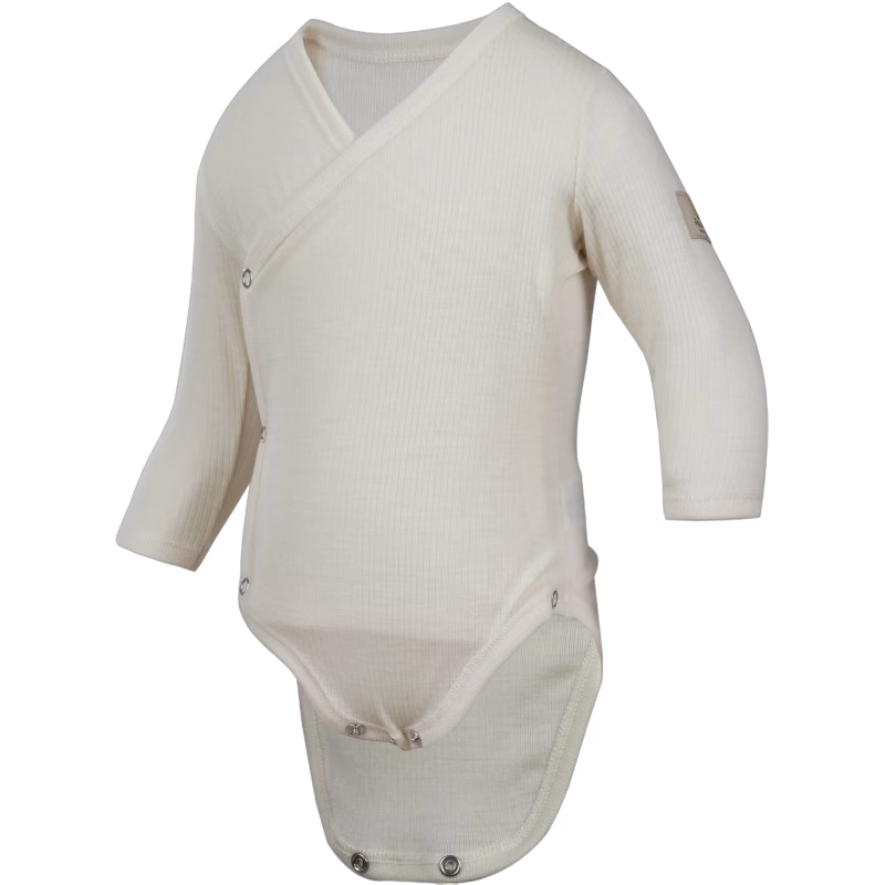 Janus Babywool Body, White, 60, Bebiskläder