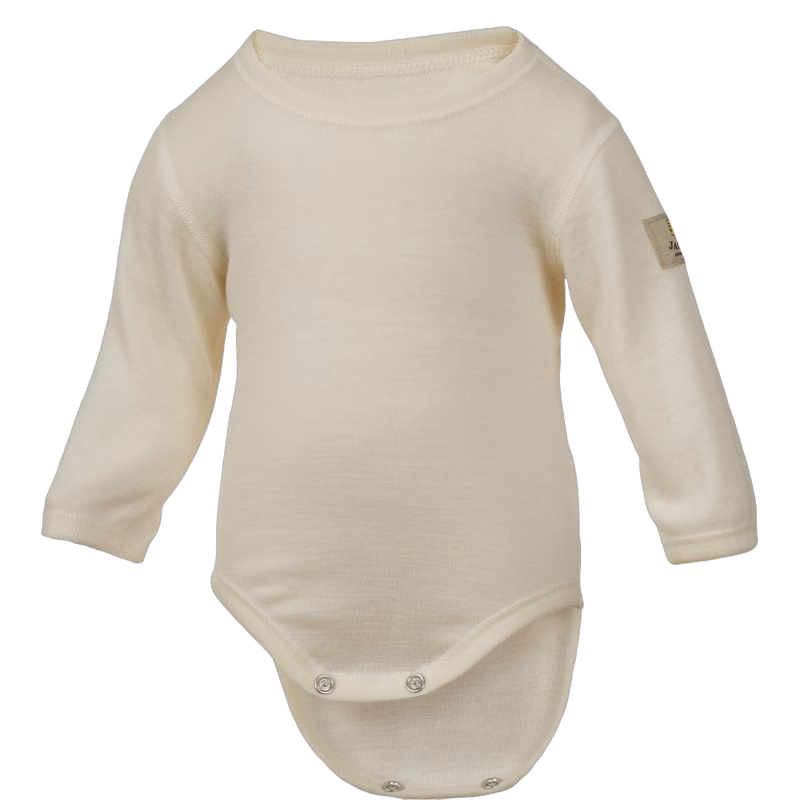 Janus Babywool Body, White, 80, Bebiskläder