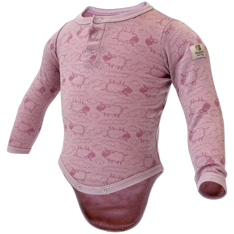 Janus Body Merinoull, Rosa, 80, Bebiskläder