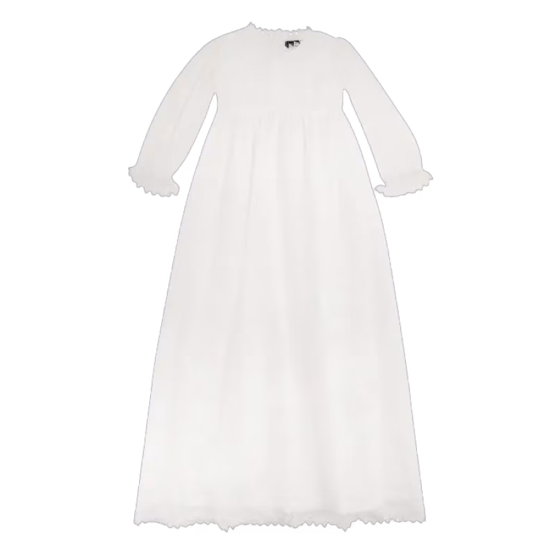 Jocko Dopklänning vävd tyll 90 cm 3-6 mån (Offwhite)