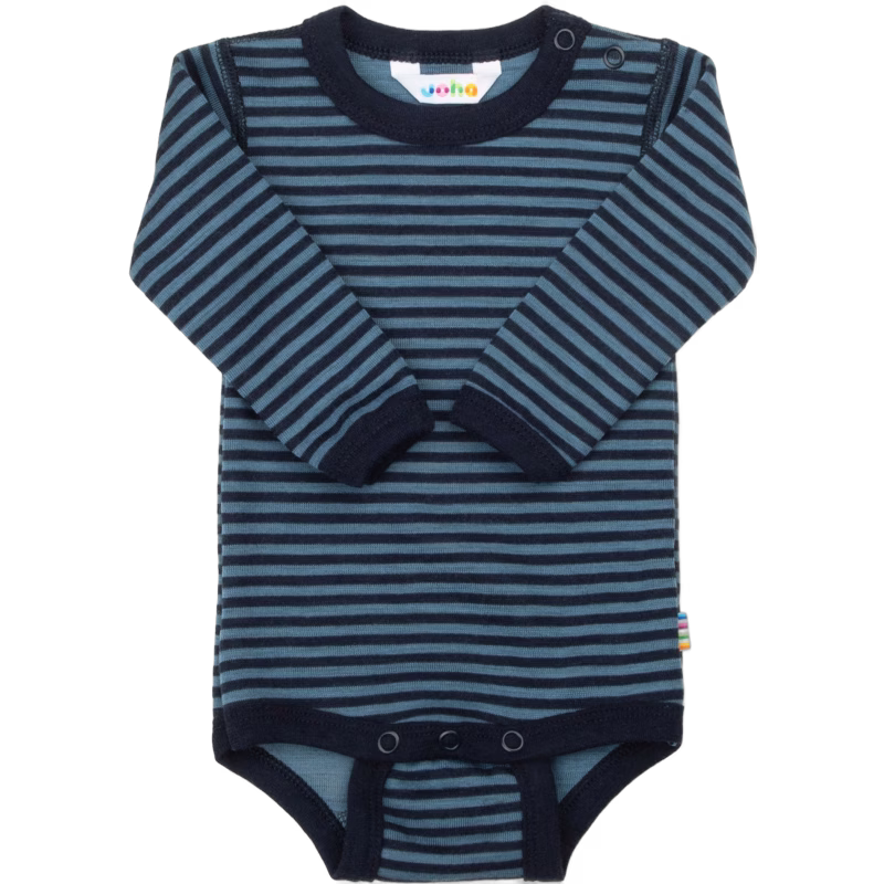 Joha Body Merinoull, Blue, 80, Bebiskläder