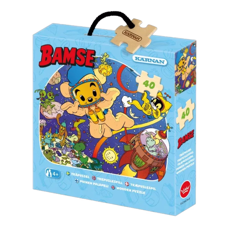 Kärnan Bamse Askpussel 40-bitar (Rymd)