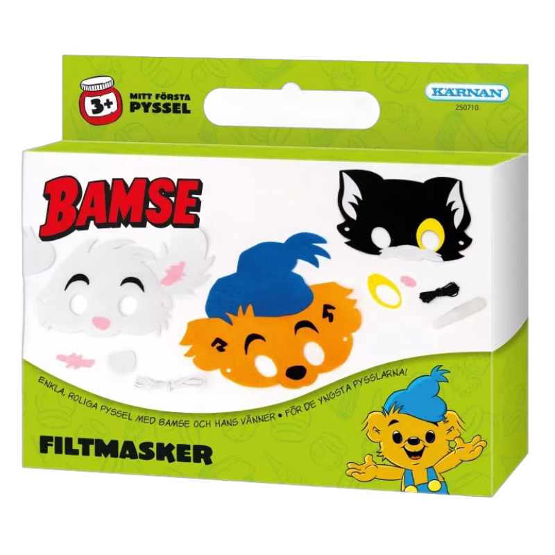 Kärnan Bamse Kul att skapa Ansiktsmasker