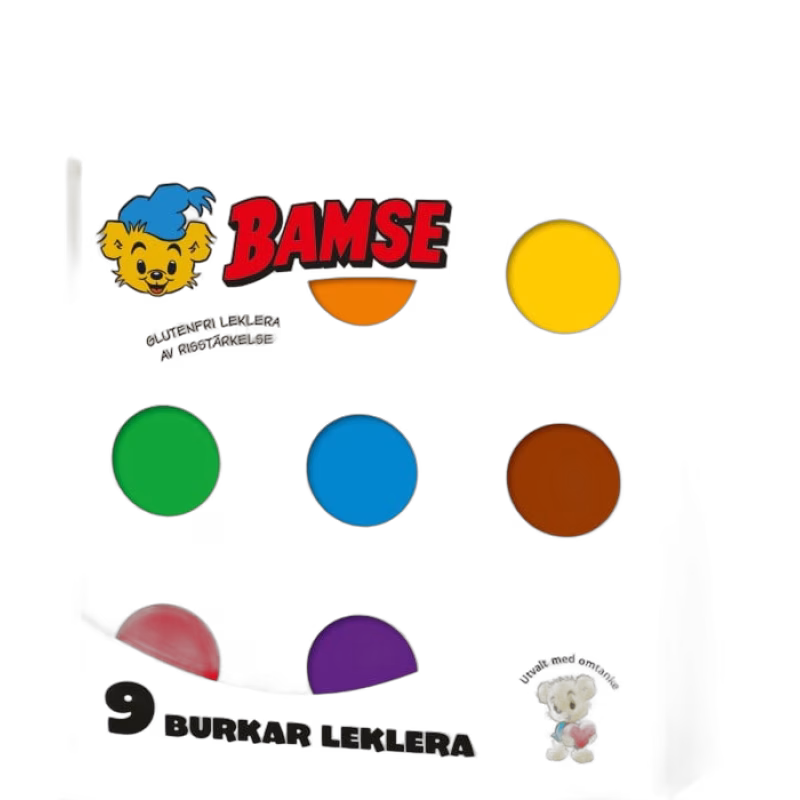 Kärnan Bamse leklera 9 burkar