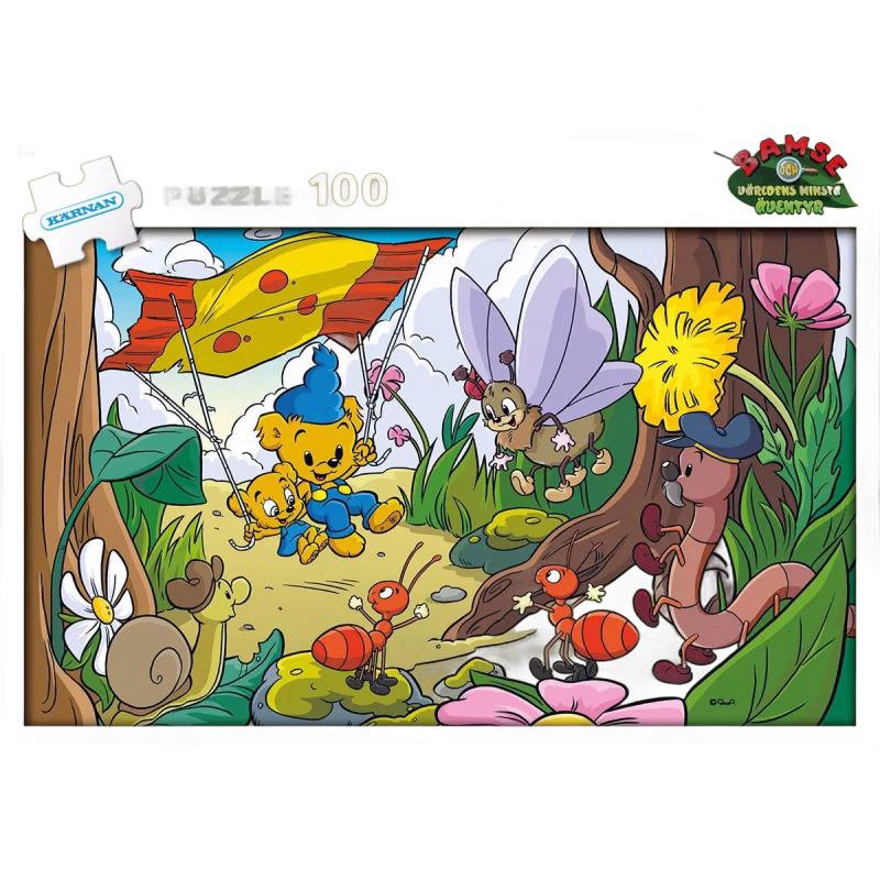 Kärnan Bamse Och Världens Minsta Äventyr Askpussel 100 Bitar
