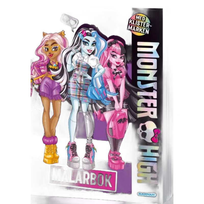 Kärnan Monster High Målarbok