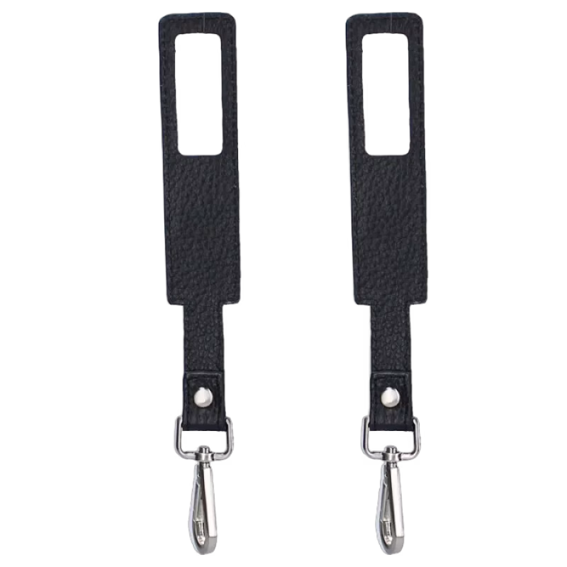 Kidzroom barnvagnskrokar Care Lovely Leather (Svart)