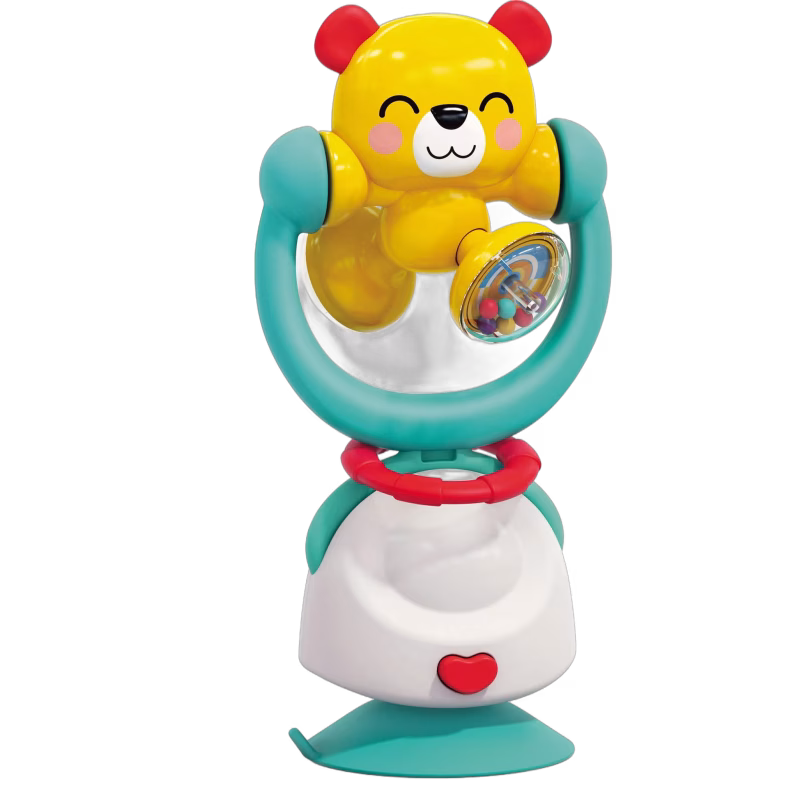 Kinder and Kids 2-i-1 Skallra med Sugkopp Kung Fu Björn